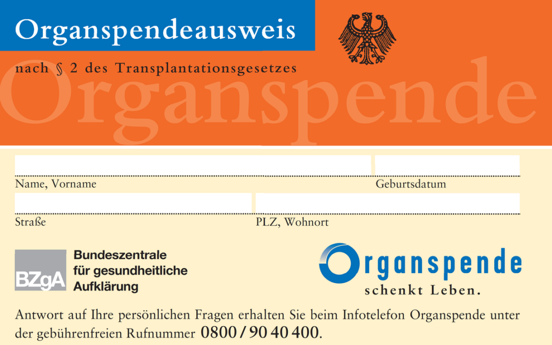 Organspende – Informationsdefizite sind kein Vergehen