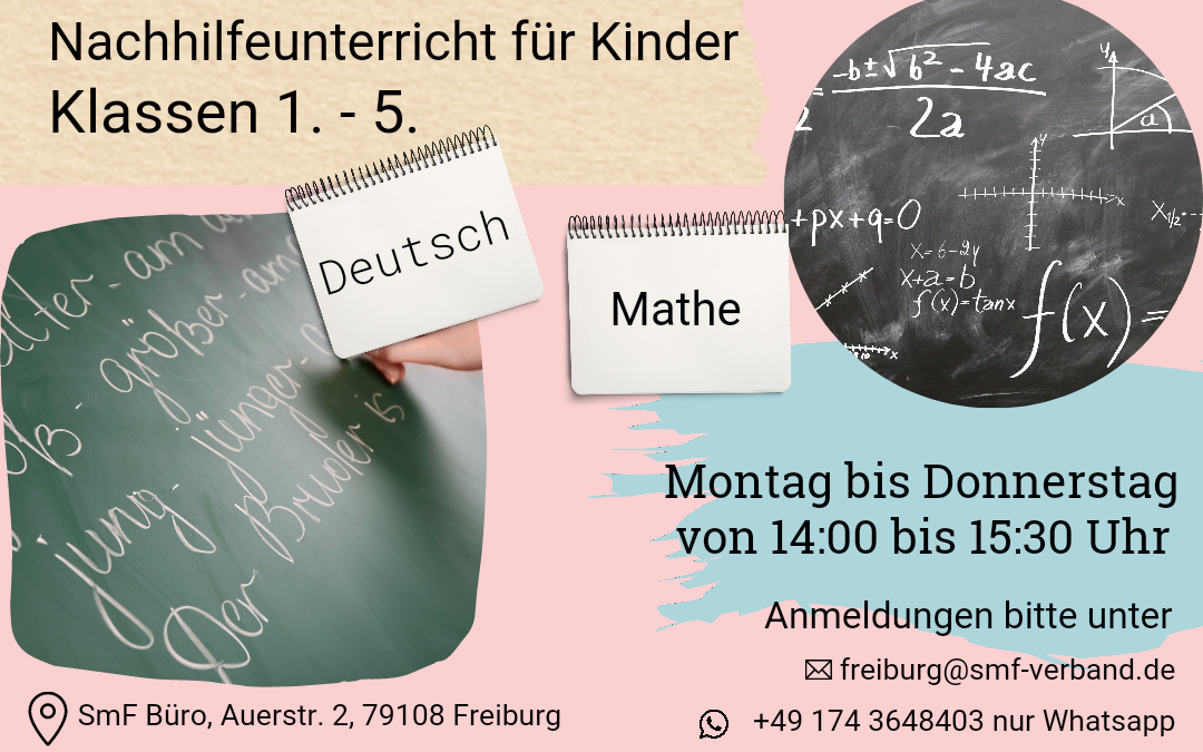 Neues Angebot – Nachhilfe für Deutsch und Mathe