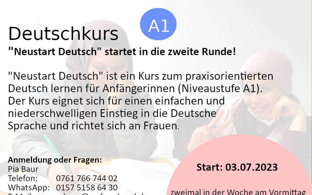 Neuer Kurs „Neustart Deutsch“