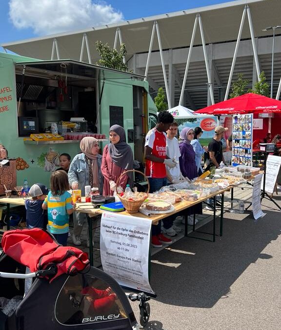 Erfolgreiche Spendenaktion auf dem SC Freiburg Familienfest