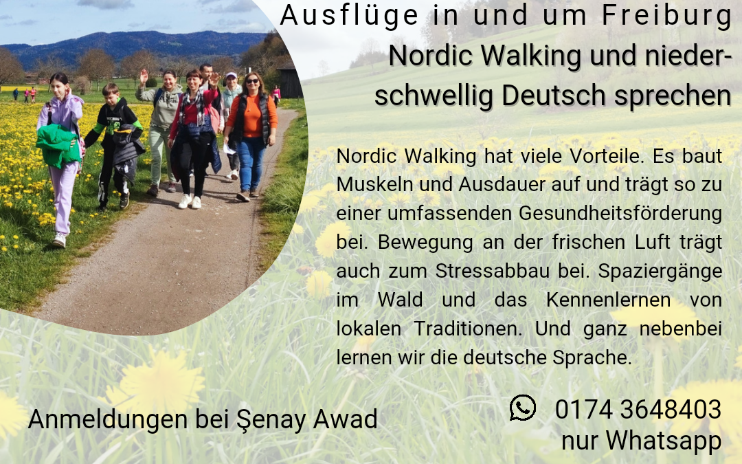 Nordic Walking für ukrainische Geflüchtete