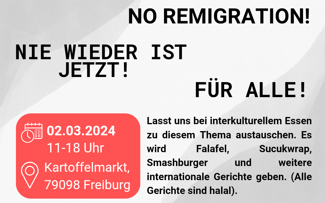 NO REMIGRATION – Wir schweigen nicht! Wir sind präsent!