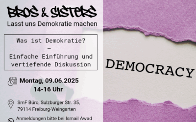 Bros & Sisters, lasst uns Demokratie machen
