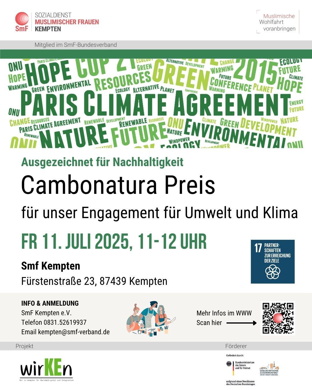 Cambonatura-Preis 2025 für den SmF Kempten
