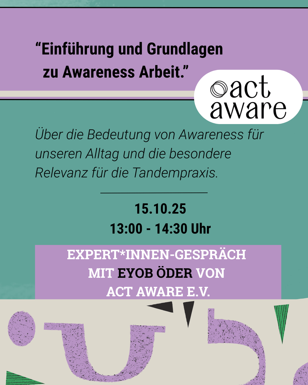 Talk: „Einführung und Grundlagen zu Awareness Arbeit.”