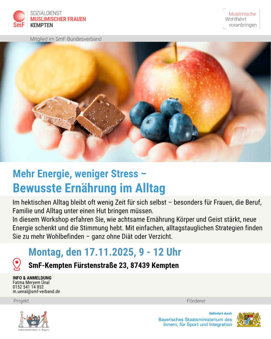 LIB-Mehr Energie, weniger Stress –  Bewusste Ernährung im Alltag