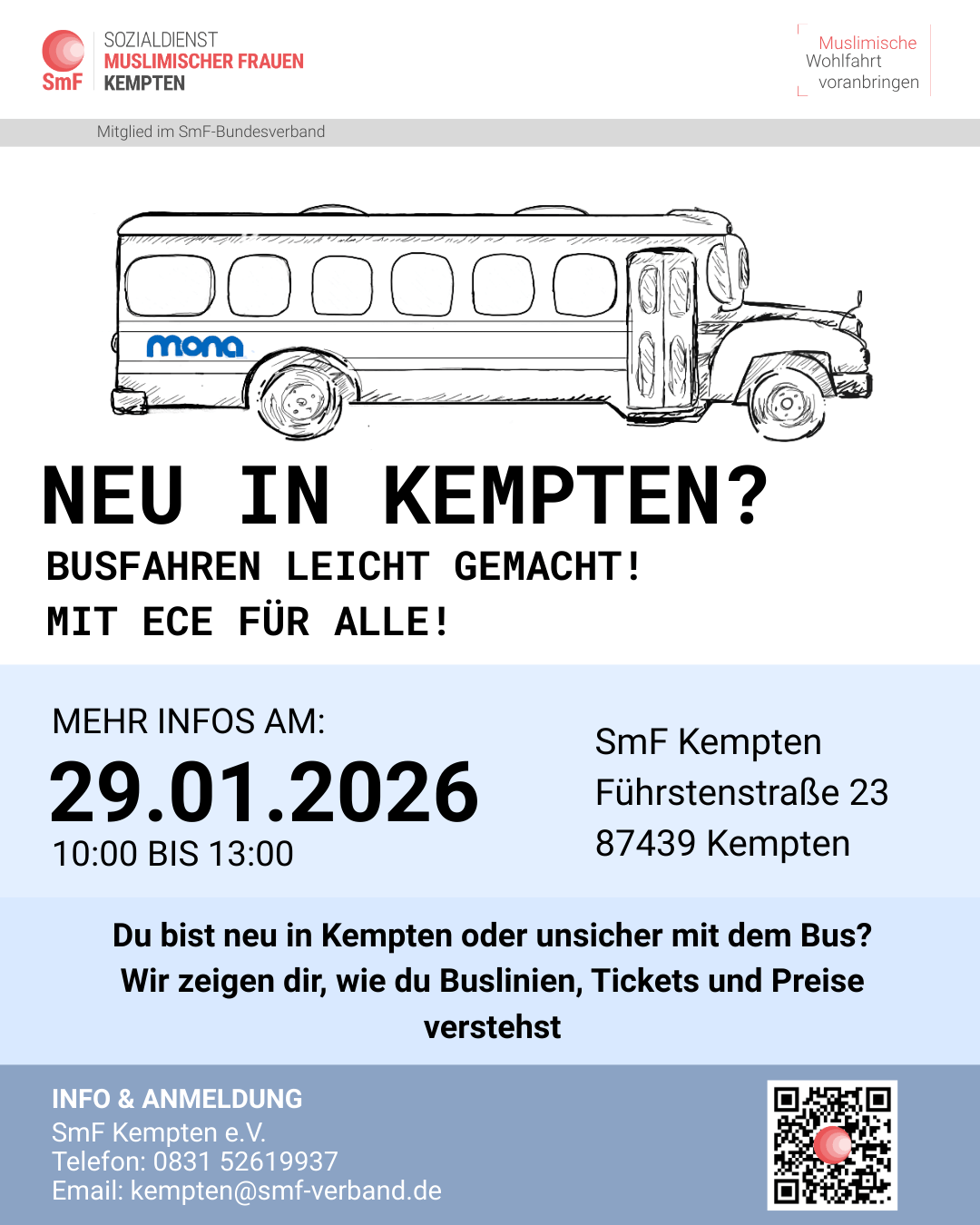 Einladung Busfahren leicht gemacht