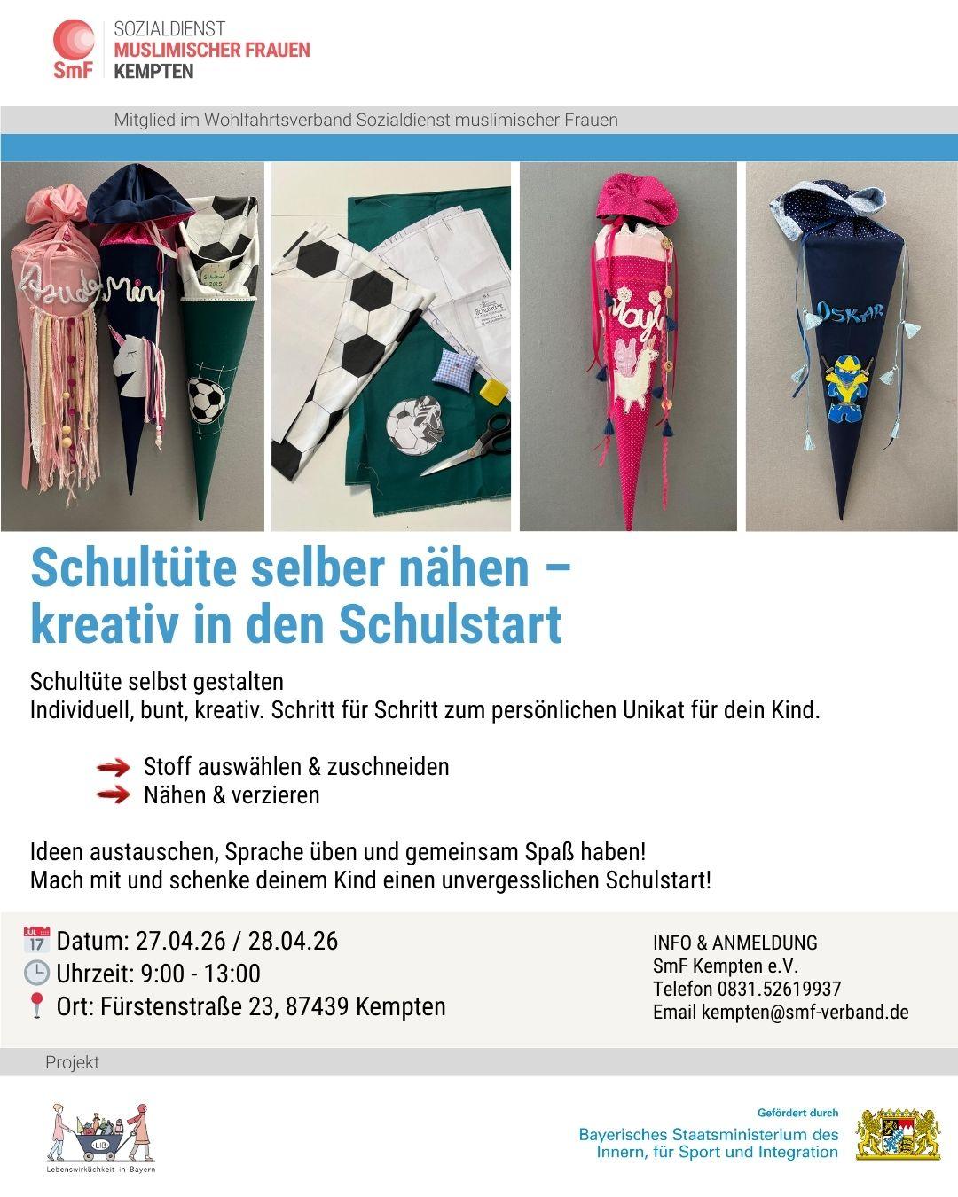 LiB - Schultüte selber nähen - kreativ in den Schulstart