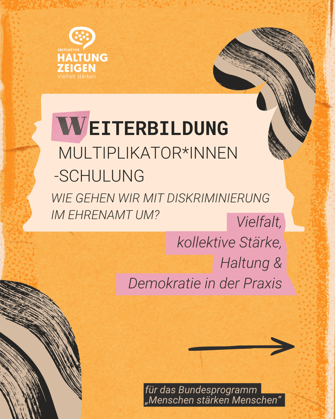 WEITERBILDUNG | Multiplikator*innen-Schulung - Wie mit Diskriminierung im Ehrenamt umgehen?