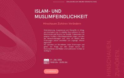 Einladung zur Online-Veranstaltung: „Islam- und Muslimfeindlichkeit“