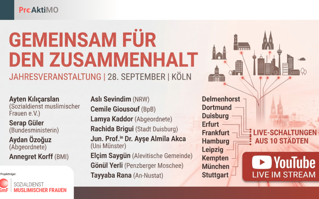 Wie muslimisches Engagement unsere Gesellschaft stärkt – Jetzt live dabei sein in der „ProAktiMO“ Jahresveranstaltung 2026