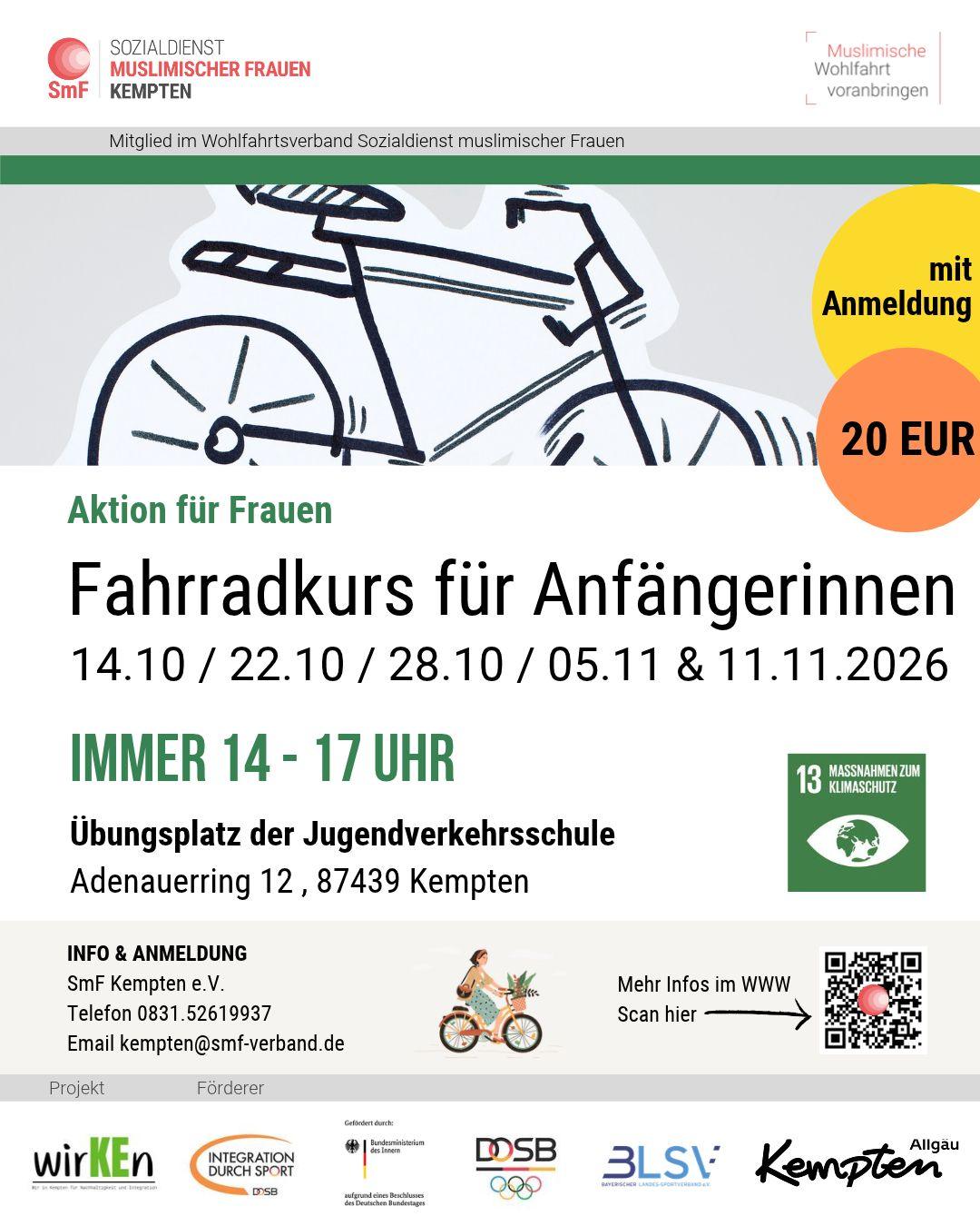Fahrradkurs für Anfängerinnen